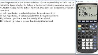 Hypothesis test for a proportion