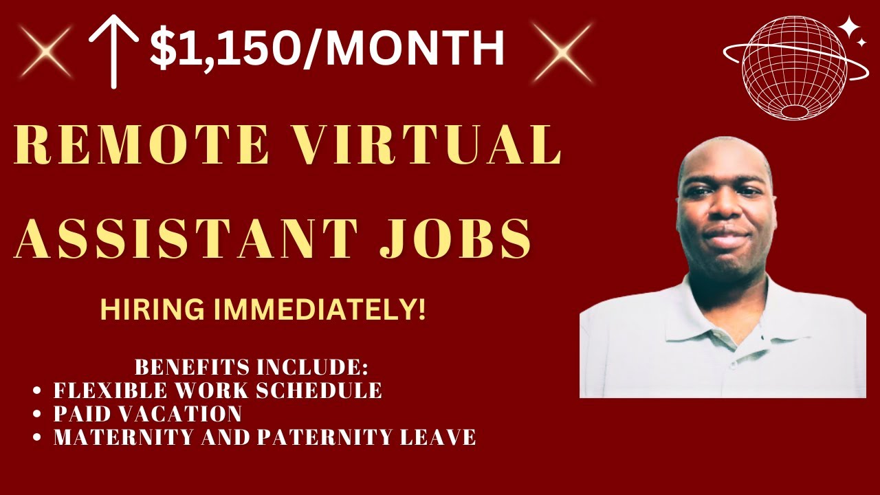 Remote virtual assistant jobs no degree required great work benefits
