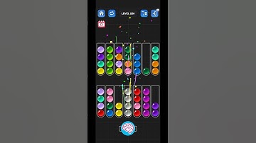 Lv 256 Ball Sort Puzzle - Color Game / 顏色分類遊戲 / ボールソーティングパズル (Guru Game)  #ballsortpuzzle