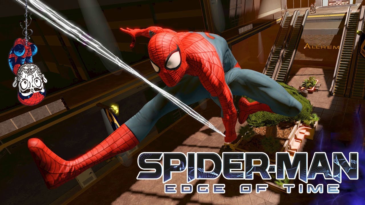 Паук игра время. Spider-man: Edge of time. Человек паук драки игры. Spider man Edge of time Black Cat 2099. Новый человек паук 2 драка со злодеями.
