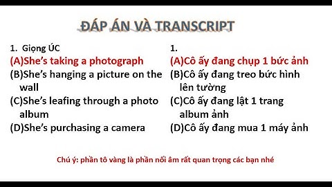 [HACKER TOEIC] ACTUAL TEST 01 - PART 1 LISTENING TOEIC - ĐỀ THI THẬT TOEIC