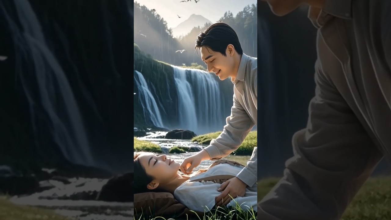 A Love Story by the Waterfall | The Most Romantic Nature Scene Ever 🌊💑 
