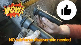 How to change engine subframe bushings WITHOUT disassemble the whole  Subframe Engine Cradle 🚗🌝