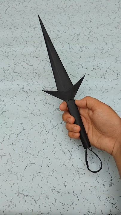 NARUTO KUNAI ORIGAMI | HOW TO MAKE A NARUTO KUNAI WITH PAPER | JAPNESE NINJA WEAPON #SHORTS #VIRAL