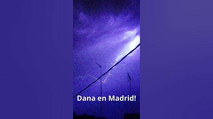 Duras imágenes del paso de la Dana en Madrid!