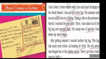 NCERT| EVS | LOOKING AROUND-III | CHAPTER-17 HERE COMES A LETTER | EXPLANATION WITH EXAMPLES