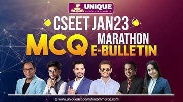 CSEET Jan 2023 | MCQ Marathon E-Bulletin