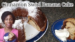 How to Cook Banana Cake At Home| Cinnamon Swirl Banana Cake | Quarantine Cooking