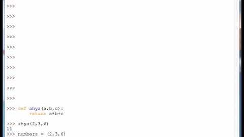 python 2 7 tutorial NO 31  tuples asa parameter