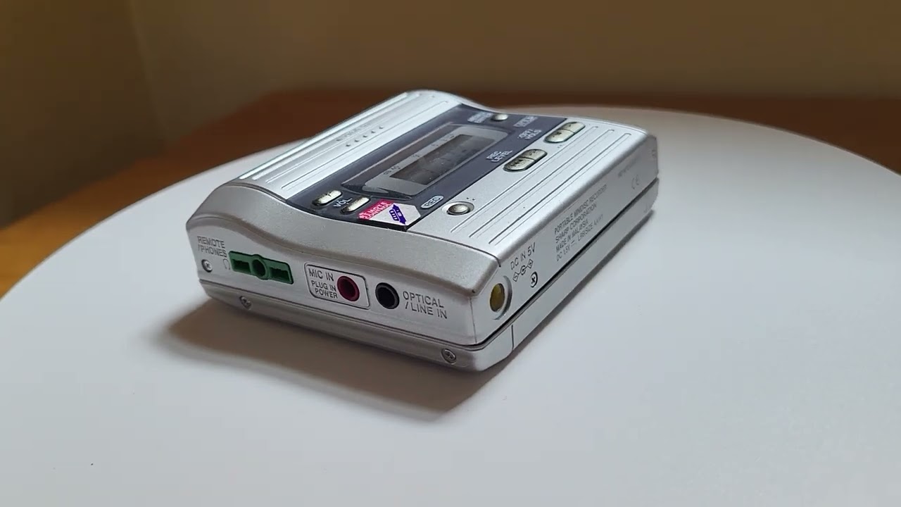 Sharp MD-MT280E (S) Portable Mini Disc Player Recorder - Silver -