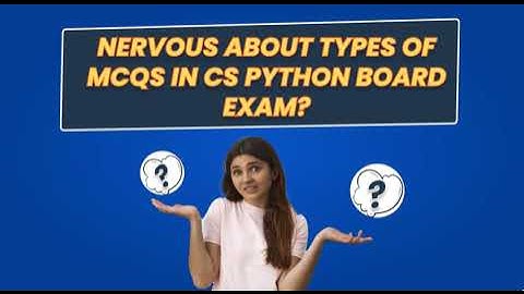 Computer Science with python MCQ bank | Class 12th | CBSE | Term 1