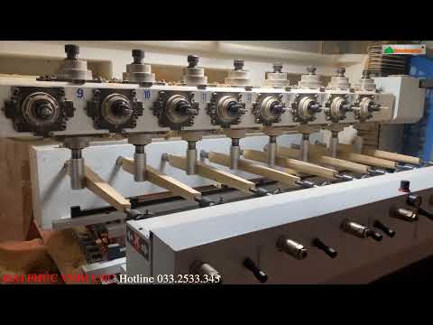 Video MÁY PHAY CNC 8 TRỤC 32 DAO KẸP XOAY 360 ĐỘ WOODMASTER... - youtube