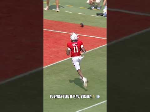 It’s #touchdowntuesday ft. CJ Bailey’s TD as NC State defeated UVA last season 😮💨#ncstate
