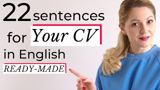POWER PHRASES TO BUILD YOUR RESUME in English | Learn English for life