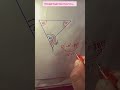 Triangle Angle Sum Theorem 📐 #math #geometry #tricks #Angler #youtubeshorts