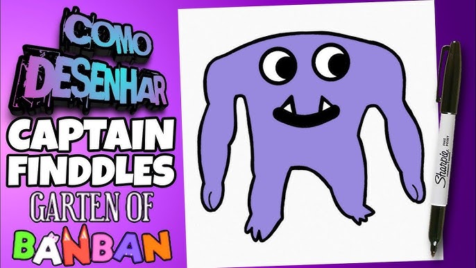 COMO DESENHAR O STINKY JOEL do GARTEN OF BANBAN 3  how to draw stinky joel  garten of banban 3 