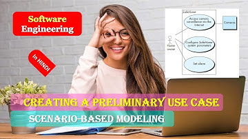 Creating a Preliminary Use Case | Use Case | SCENARIO BASED MODELING in Hindi
