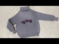 Детский свитер спицами без швов (реглан сверху).