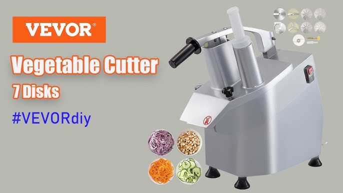  Newhai 2 in 1 Electric Vegetable Dicer and Slicer Machine  Commercial Vegetable Chopper Dicing Machine Automatic Potato Onion Slicing  Cube Cutting with 5/16'' 15/32'' Blade 110V US Commercial&Home Use: Home 