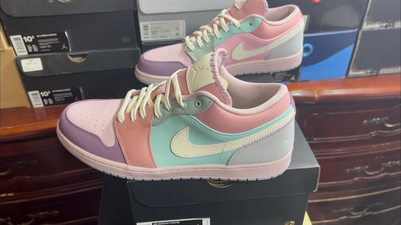 air jordan 1 low se easter pastel