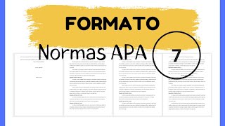 Cómo aplicar el FORMATO NORMAS APA 7 EN WORD