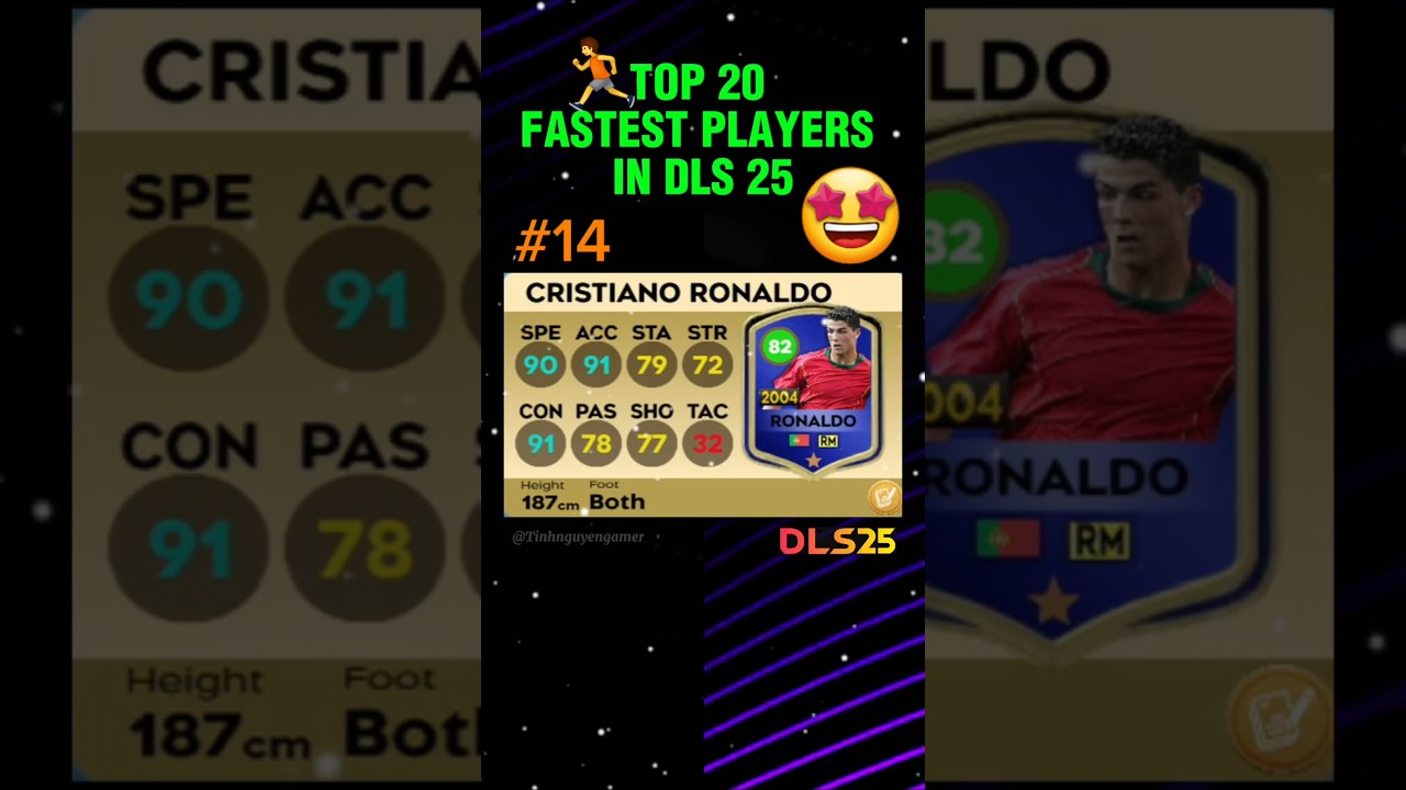 DLS 25 |😱 TOP 20 FASTEST PLAYERS⚡️IN DLS25 