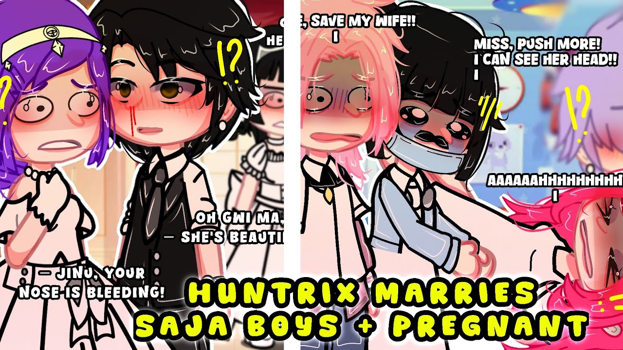 HUNTRIX marries SAJA BOYS + Pregnant AU | KPOP Demon Hunters | Ships | GLMM/GCMM | ALL PARTS | GACHA