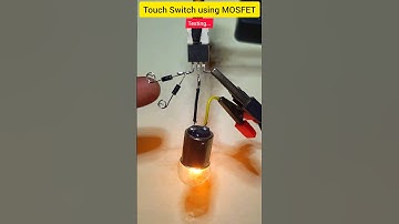 Touch Switch using MOSFET 😲 Electronics Project 🔥🔥 #shorts #electroeshu #electronic #diy #mosfet