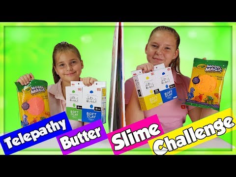 TWIN TELEPATHY  BUTTER SLIME CHALLENGE!!! en français