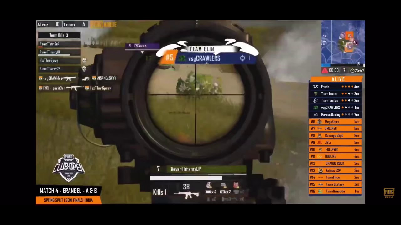 RavenTTMantyOp 1v4 clutch against fnatic - Team Tamilas