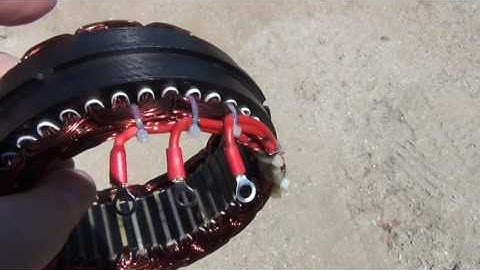 Advanced triple lam stator core with remote tied loom harness