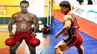 Here is this POWERFUL WRESTLERS TRAINING