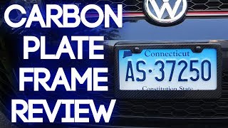 Amazon 100% REAL Carbon Fiber License Plate Frame Review!