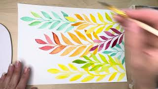 видео: Интуитивный рисунок | Арт-терапия для детей и взрослых | Рисуем веточки с листьями акварелью картинка: Интуитивный рисунок | Арт-терапия для детей и взрослых | Рисуем веточки с листьями акварелью