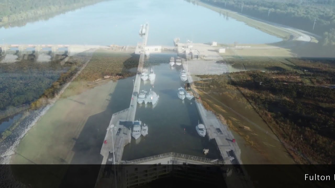 Great Loop Travel Day 153 Fulton Lock with 12 other loopers