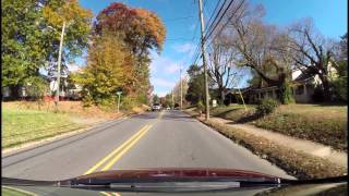 Morganton NC Driving Tour Autumn Part 2 - Historic District & More