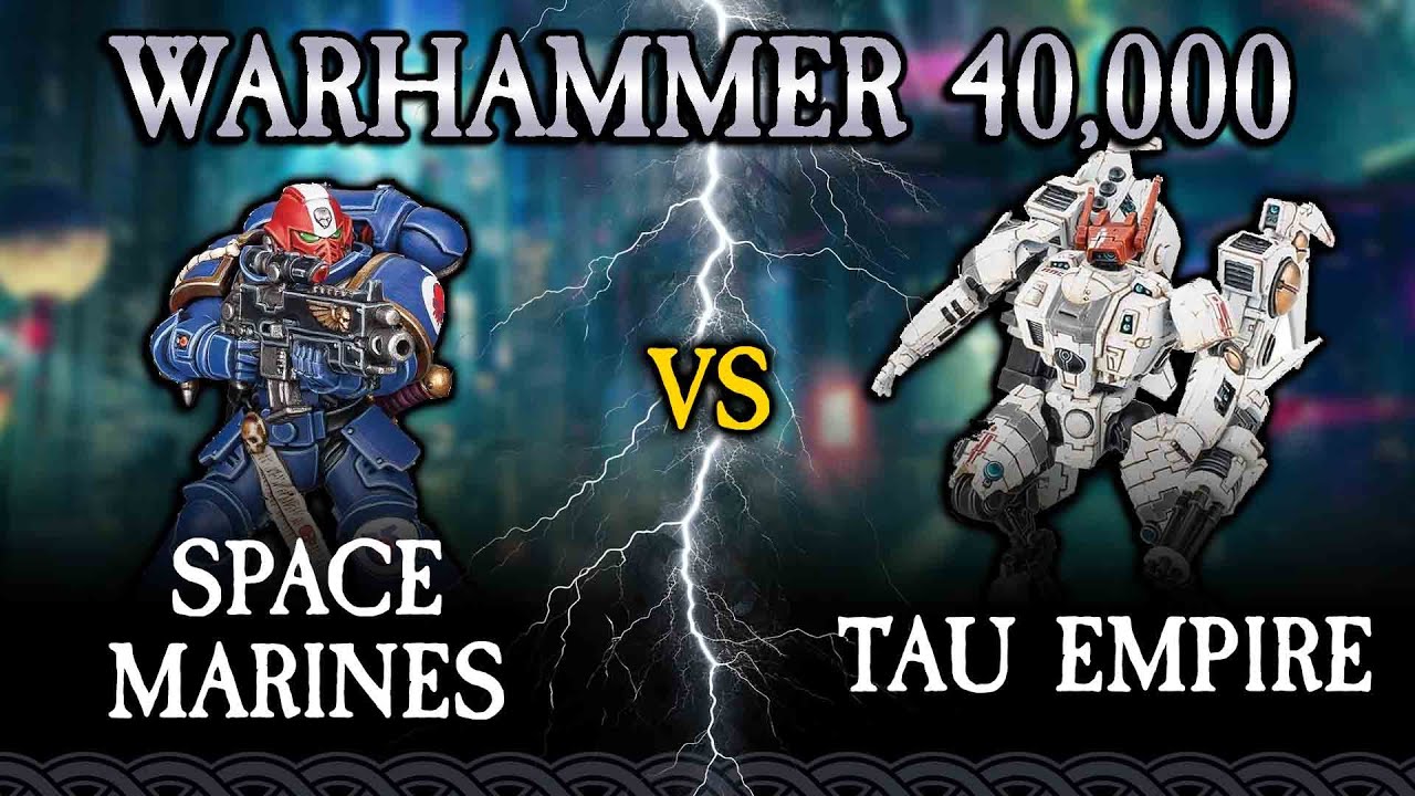 Warhammer 40k Space Marines vs Tau Empire (Battle Report) (January