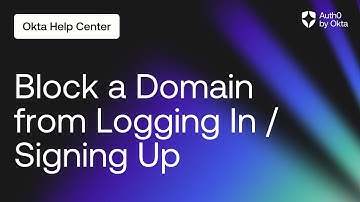 Block a User from Logging In or Signing Up | Auth0 by Okta Support