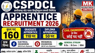 CSPDCL Apprentice Recruitment 2026 | Graduate & Diploma Apprentice | No Exam Direct Merit Selection screenshot 5