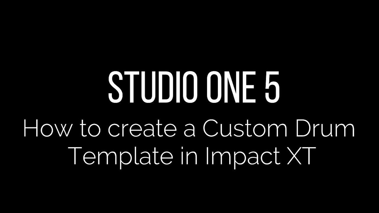 Impact XT How to setup your entire drum kit in separate channels