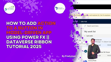 How to Add Action to a Button in Model-Driven App using Power Fx | Dataverse RibbonTutorial 2025