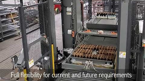 Palletizer for edible oils in cases and trays- From A-B-C Packaging Machine