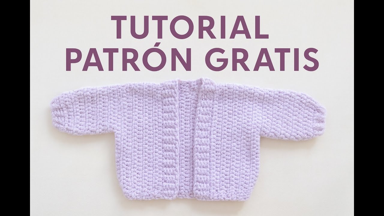 Chaqueta Everyday a ganchillo para Bebé | Patrón gratuito paso a paso