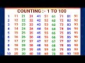 Counting 1 to 100  123 numbers  one two three 1  100   1 to 100 counting