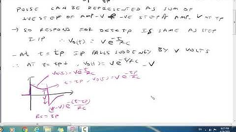 RESPONSE OF HIGH PASS RC FOR PULSE INPUT IN TELUGU