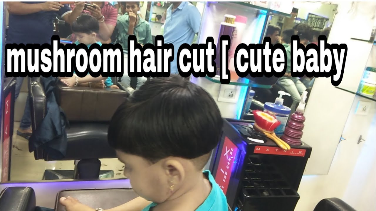 hair mushroom hair cut [ cute baby YouTube