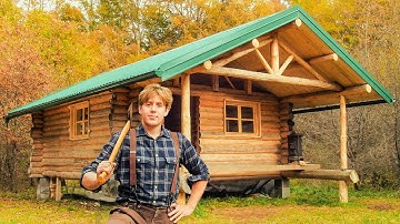 I Spent 2 Years Alone Building My First LOG CABIN With No Experience