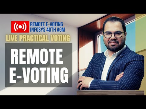 How Shareholders Vote in AGMs I Remote e-voting INFOSYS 40th AGM