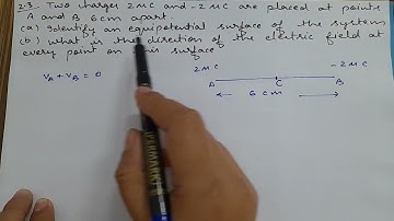 Physics N.C.E.R.T Exercise 2.3 |Class 12th Electrostatic potential and capacitance