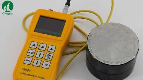 Graigar LM500 Digital Leeb Hardness Tester with Color TFT Screen D Type Impact Device